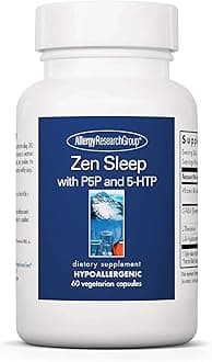 Allergy Research Group - Zen Sleep - Vitamin B6, GABA, L-Theanine, 5-HTP - 60 Vegetarian Capsules