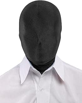 SeeksmileSeeksmile Unisex Spandex Zentai Hood Mask for Halloween Cosplay Costume Hood Open Face Faceless Mask