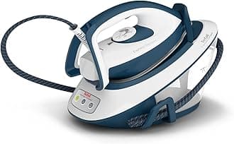 Tefal Express Compact Steam Generator Iron 1.7 L Capacity, 5.7 Bar, 120 g/min continuous steam & 350 g/min steam boost, 2600 Watt, Blue & White SV7110
