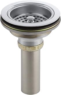 K-8801-CP Duostrainer Sink Strainer with Tailpiece, Fits Most Standard Kicthen Sinks, Polished Chrome