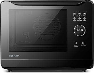 TOSHIBA 6-IN-1 Compact Steam Oven, Combi Oven Countertop with Convection Steam & Bake, Ferment, Air Fryer, Slow Cook, Smart APP Control, 36 Preset Menus and Steam Cleaning, 20L