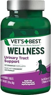 Vet's Best Feline Urinary Tract Support Cat Supplements,60 Chewable Tablets