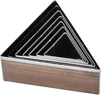 Leather Hole Punch Set, 7 Pieces, 20-50mm Triangle Shape, DIY Craft Tools for Belt Wallet Making