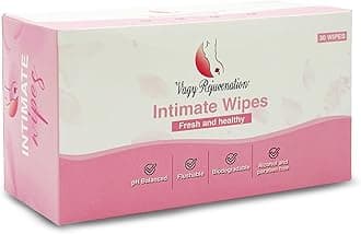 Intimate Feminine Wipes – Hypoallergenic Wipes for Women with Aloe & Vitamin E – pH-Balanced, Biodegradable, Travel-Friendly – Feminine Hygiene Post-Workout & Daily Use (30 Count)