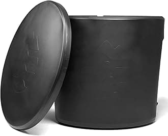 Ice Barrel Bathtub (300 Model) - Cold Plunge Tub Insulated Freestanding Cold Therapy Training Cold Tub for Athletes with Built in Chiller Ports – Portable Bath Tub Spa for Ice Baths (Charcoal Black)