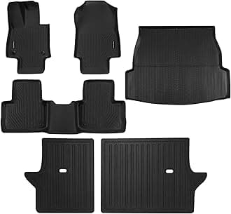 Custom Fit Floor Mats & Cargo Liner with Backrest Mats for 2019-2025 Toyota RAV4 / RAV4 Hybrid/Prime, All-Weather TPE Floor Liners Full Set, Odorless Waterproof RAV4 Accessories, Black