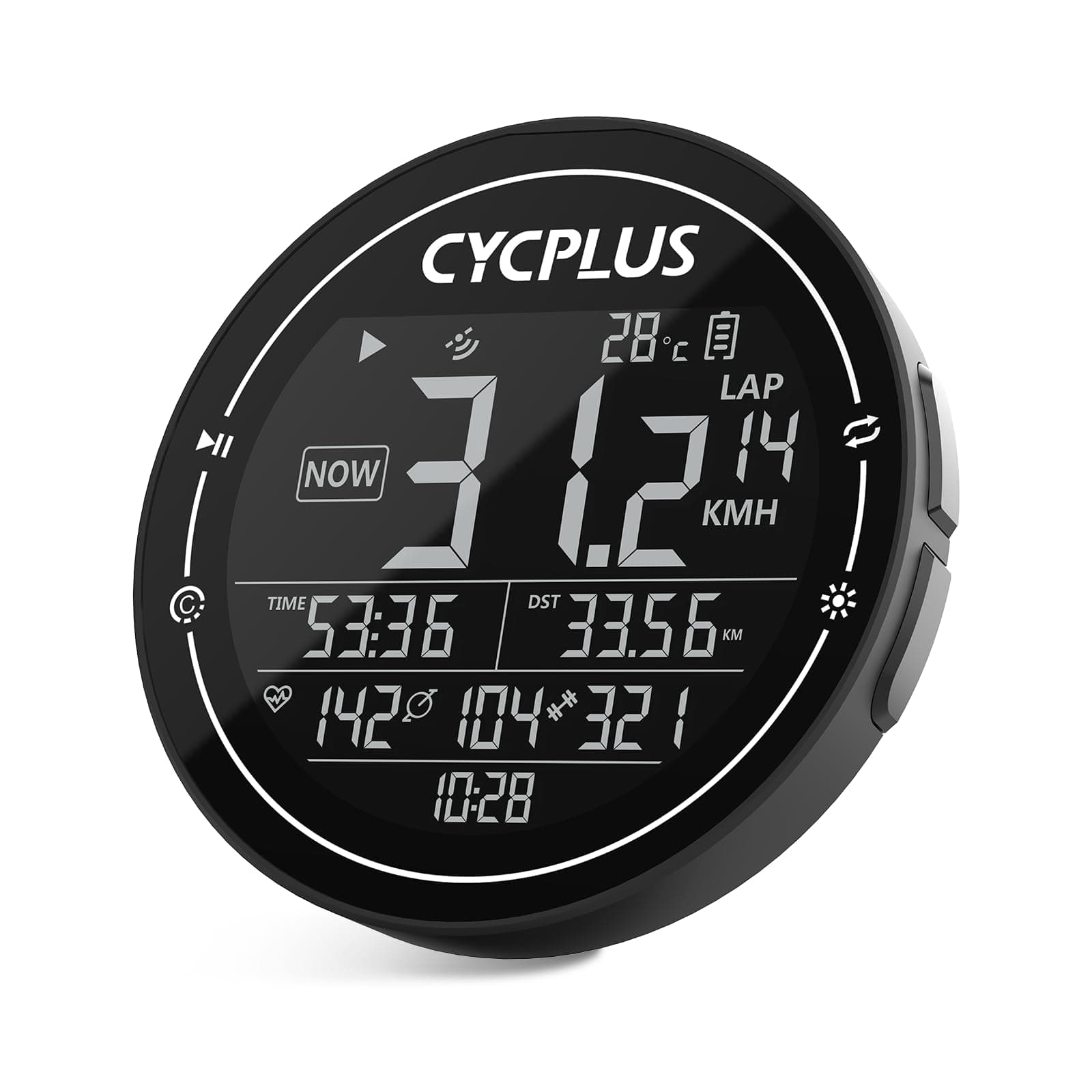 – CYCPLUS GPS Bike Computer, Wireless Cycling Computer, Speedometer Odometer Waterproof MTB Tracker, ANT+ Bluetooth Compatible with 2.5 inch Screen