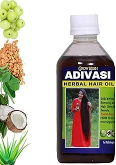 Adivasi hair oil original pure ayurvedic adivasi herbal hair oil for strong and healthy hair growth and hair fall control for women and men