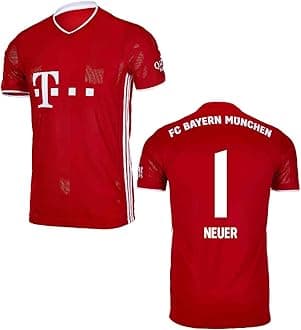 Neuer Jersey New Club Bayern Jersey 1 Number Football Jerseys Men's Home