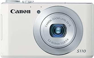 Canon PowerShot S110 12.1 MP Digital Camera with 5X Wide-Angle Optical Image Stabilized Zoom (White)