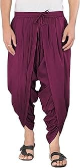 Urali® Men's Solid 100% Cotton Dhoti Pants - D100A