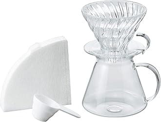 Hario V60 600ml Glass Brewing Set - Clear S-VGBK-02-T