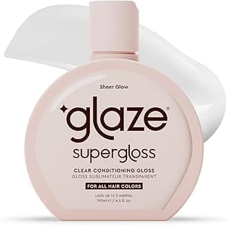 Supergloss Sheer Glow Clear Conditioning Gloss – For All Hair Types & Colors, Including Treated – Transparent Hair Gloss that Boosts Color, Shine & Hydration - 1 Pack, 6.4 Fl Oz