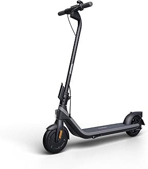 Ninebot E2 Electric KickScooter- 250W Brushless Motor, Up to 15.5 Miles Range & 12.4 MPH, 8.1" Shock-absorbing Tires, Drum Brake, UL-2272 Certified