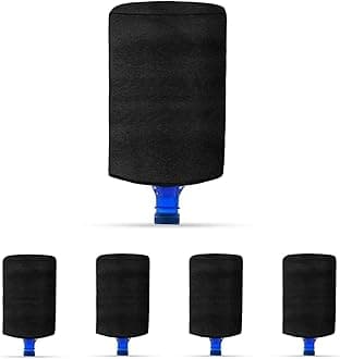 CRASOME Water Dispenser for 20 LTR/Litre Bottle Jar Cover (Black Pack of 5)