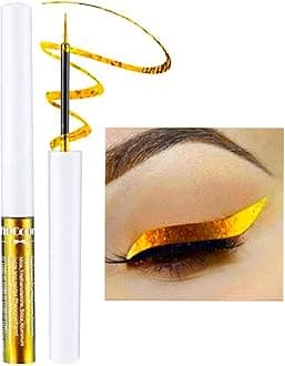 Corleone Glitter Liquid Eyeliner, Metallic Change Color Rainbow Eyeliner Gel MultiColor Highly Pigmented Waterproof Longer-Lasting Colorful Eye Liner Gift Kit for Women and Girls