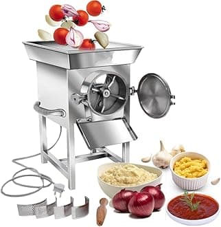newBasics Stainless Steel Commercial Mixer Masala Grinder - Gravy Machine - Dal Grinder - Ginger Garlic Paste Maker (3 HP (60kgs / hr))