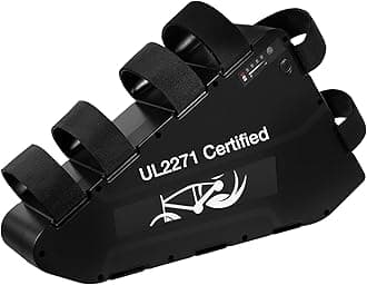 52V Ebike Battery 31.8Ah Samsungcell Rechargeable Lithium Batteries with 4A Charger Electric Bike Battery Built-in 80A BMS for 500-4000W Motor (52V 31.8Ah)