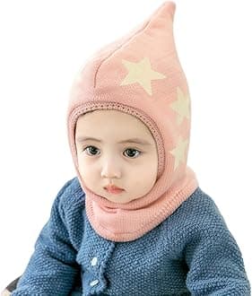 Baby Winter Hat Scarf Set, Unisex Infant Toddler Kids Hat Scarf