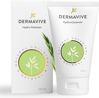 Dermavive Hydra Cleanser – Gentle Daily Face Wash for Dry, Sensitive Skin with Colloidal Oatmeal & Vitamin E – Soap-Free, pH-Balanced Cleanser – 120ml