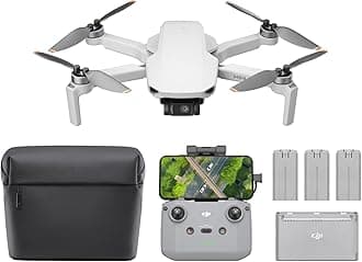 DJI Mini 4K Fly More Combo, Drone 4K Camera for Adults, Under 249g, 3-Axis Gimbal, 10km Video Transmission, Auto Return, 3Batteries 93Min Flight, MOIAT Certified-UAE Version, Official Warranty Support