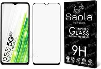 Saola® 11D Tempered Glass For itel Power 55 5G (PACK OF 1) with Free Installation Kit. Full screen Coverage. Free Replacement If Received Damaged - 6.6 inch
