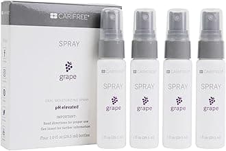 Oral Spray, Grape Flavored, Xylitol for Moisturization, Neutralizes pH, Fluoride-Free, Freshen Breath, Recommended by Dentists, Dentist Developed, 4 Bottles (1 fl. oz. Each)