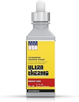 MMUSA Ultra Thermo Serum: Top Fat Burner & Metabolism Enhancer. Slim, Boost Energy, & Elevate Pre-Workout Performance. Thermogenic. Appetite Control. for Men & Women. Strawberry, 5.1 Fl Oz