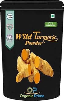 Kasturi Haldi | Wild Turmeric (Curcuma Aromatica)| Jangali Haldi| Kasturi Manjal Powder for Skin Care | Face Pack - 200 GM by Organic Prime