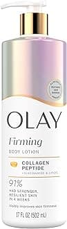 Olay Body Lotion for Women, Firming with Collagen Peptides Serum, Visibly Firmer Skin, 24hr Moisture & Hydration, Fast Absorbing Formula, Vitamin B3 Complex, For All Skin Types, 17 fl oz