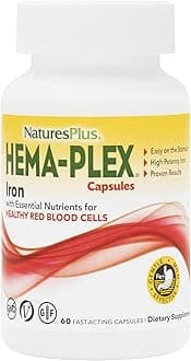 Nature's Plus, Hema-Plex Capsules, 60 Fast-Acting Vegetarian Capsules