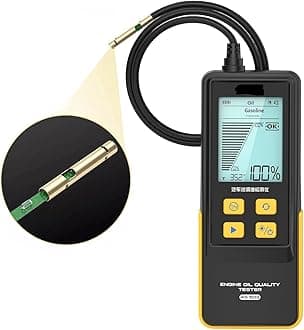 AS503 Engine Oil Quality Tester – Handheld Lubricant Tester with High-Precision Optical Sensor, Backlit LCD Display, Oil Temp & Transmittance Detection for Gasoline & Diesel Engines Oil Quality Tester