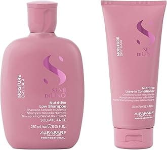 Semi di Lino Moisture Nutritive Shampoo and Conditioner Set for Dry Hair - Sulfate Free Moisturizing Shampoo and Conditioner - Safe on Color Treated Hair - Adds Shine and Softness