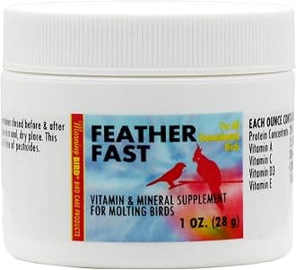 Morning BirdFeather Fast, Dietary Supplement for Moulting Birds, Mix with Bird Food, 1 oz