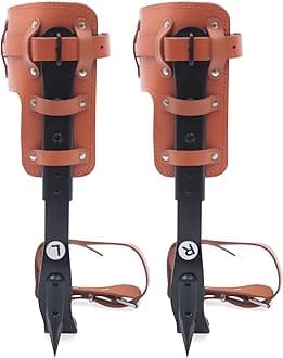Tree Climbing Spikes Set, Tree Climbing Gear with Adjustable Climbing Belt and Rope, Tree Climbing Spikes for Tree Work, Tree Climbing Spike Set Tool for Fruit Picking Outdoor Activities