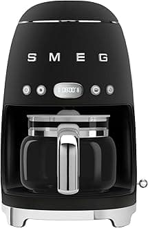 DCF02BLMUK Retro 50s Style 1.4L Drip Coffee Machine, Auto Start, Keep Warm Function, Black