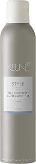 KEUNE Style High Impact Spray Hairspray for Strong Hold, 24-Hour Hold & Humidity Protection, 9.2 Fl Oz