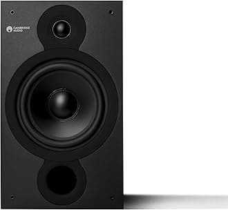 Cambridge Audio SX60 - Pair of Passive Wired Standmount Speakers for HiFi or Home Cinema System - Optimised for Smooth and Even Frequency Response - Matte Black
