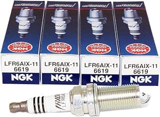 NGK 6619 Iridium Spark Plugs LFR6AIX-11 (4 Pack)