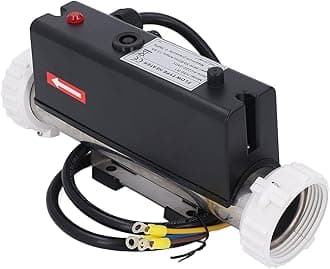 3000W Pool Heater, Electric Water Thermostat with Temperature Control Self Heating for Spa Bathtub, Swimming Pool, Hardwired, with Circulation System, Pressure Switch (3KW)