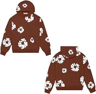 Generisch Tracksuit Men's Jogging Suit Hooded Tops & Trousers Set 2-Piece Tracksuit Sports Suit Streetwear Cotton Loose Leisure Suit Leisure Suit Y2K Hip Hop Pullover Jogging Bottoms Activewear Unisex