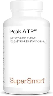 Peak ATP (adenosine triphosphate) - Helps Reduce Fatigue and Increase Strength - Energy Boost - Patented and Clinically Validated Form of ATP - Vegan - Gluten Free - SuperSmart