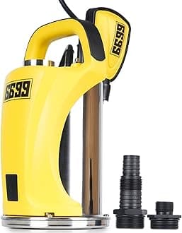 3/4HP Submersible Water Pump 3000GPH Stainless Steel Sump Pump with Adjustable Float Switch for Draining Water from Pool Hot Tub Flooded House Rain Barrel Pit Crawl Space