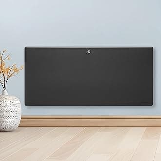 1800W Grey Electric Radiator Heaters for Home, Bathroom Safe Electric Heater Setback Timer Lot 20 & Advanced Thermostat Control Wall Mounted or Floor Standing Low Energy Panel Heater