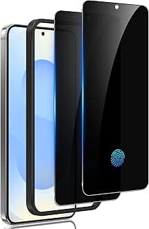 WYQLTD 2 Pack for Samsung Galaxy S25 Plus Privacy Screen Protector Tempered Glass, Fingerprint Unlocking, 25° Anti Spy, Full coverage, Case Friendly, Easy Installation,Compatible with Galaxy S25+/Carbonfree Certified