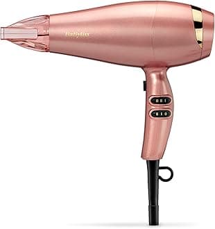 Rose Gold 2100W Hair Dryer, Ionic, Lightweight, Smooth Fast Drying, Cool shot, 5336U