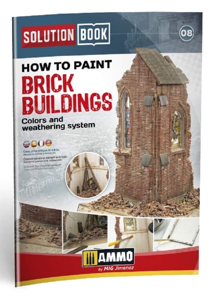Mig Jimenez Ammo 6510 Solution Book: How to Paint Brick Buildings