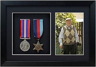 Medal 3D Deep Medal Box Frame With 6×4 inch Photo For War, Military and Sports Medals