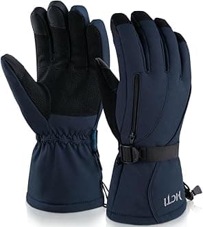 Waterproof Mens Ski Gloves Winter Warm 3M Thinsulate Snowboard Snowmobile Cold Weather Gloves