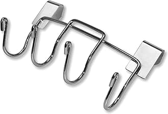 Grill Tool Holder Steel – Heavy‑Duty Plated Tool Hooks for 18.5" & 22.5" Weber Charcoal Grills, Keeps Tools Within Reach, Kettle